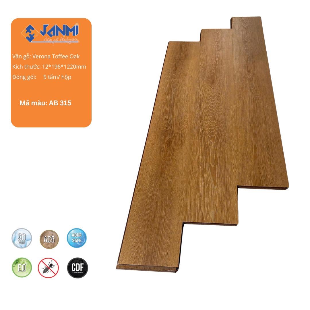 SÀN GỖ JANMI 12LI MÃ AB315